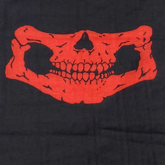 Red Skull Stretchy Face Cover - Picture 2 of 2